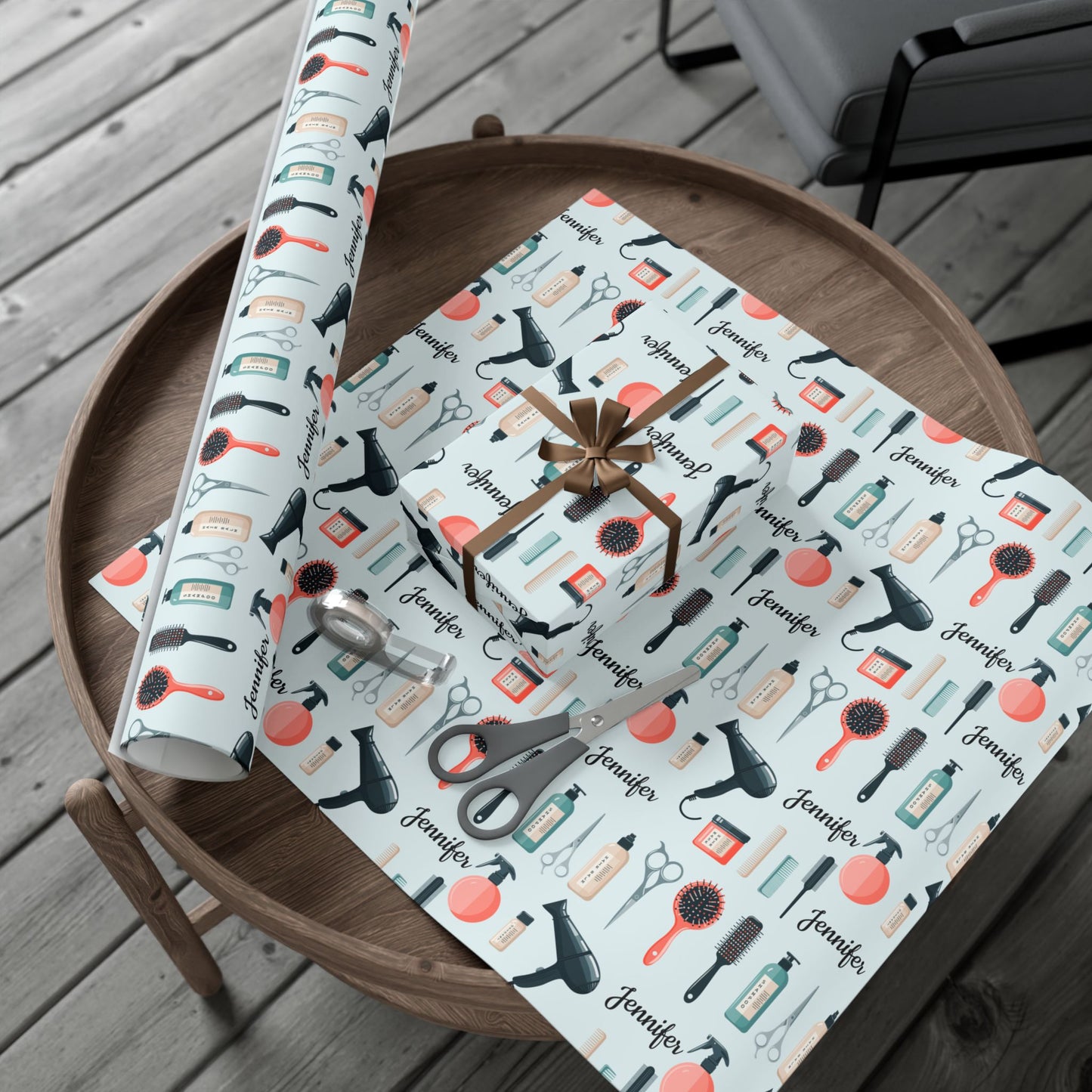 Personalized Hairdresser Wrapping Paper