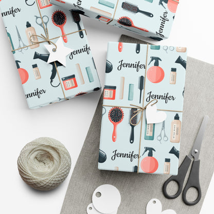 Personalized Hairdresser Wrapping Paper