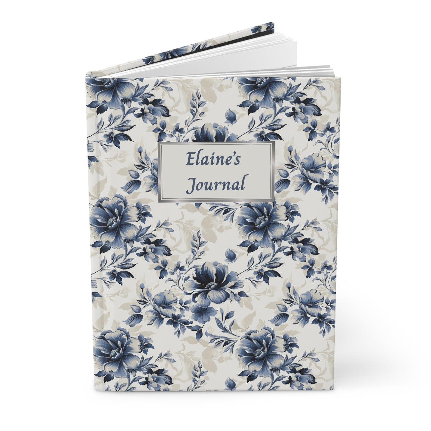 Gebundenes Notizbuch mit Blumenmuster, elegantes Notizbuch, Tagesplaner, Sammelalbum, Geschenk für Autoren, Studenten, Blumendesign