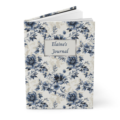 Gebundenes Notizbuch mit Blumenmuster, elegantes Notizbuch, Tagesplaner, Sammelalbum, Geschenk für Autoren, Studenten, Blumendesign