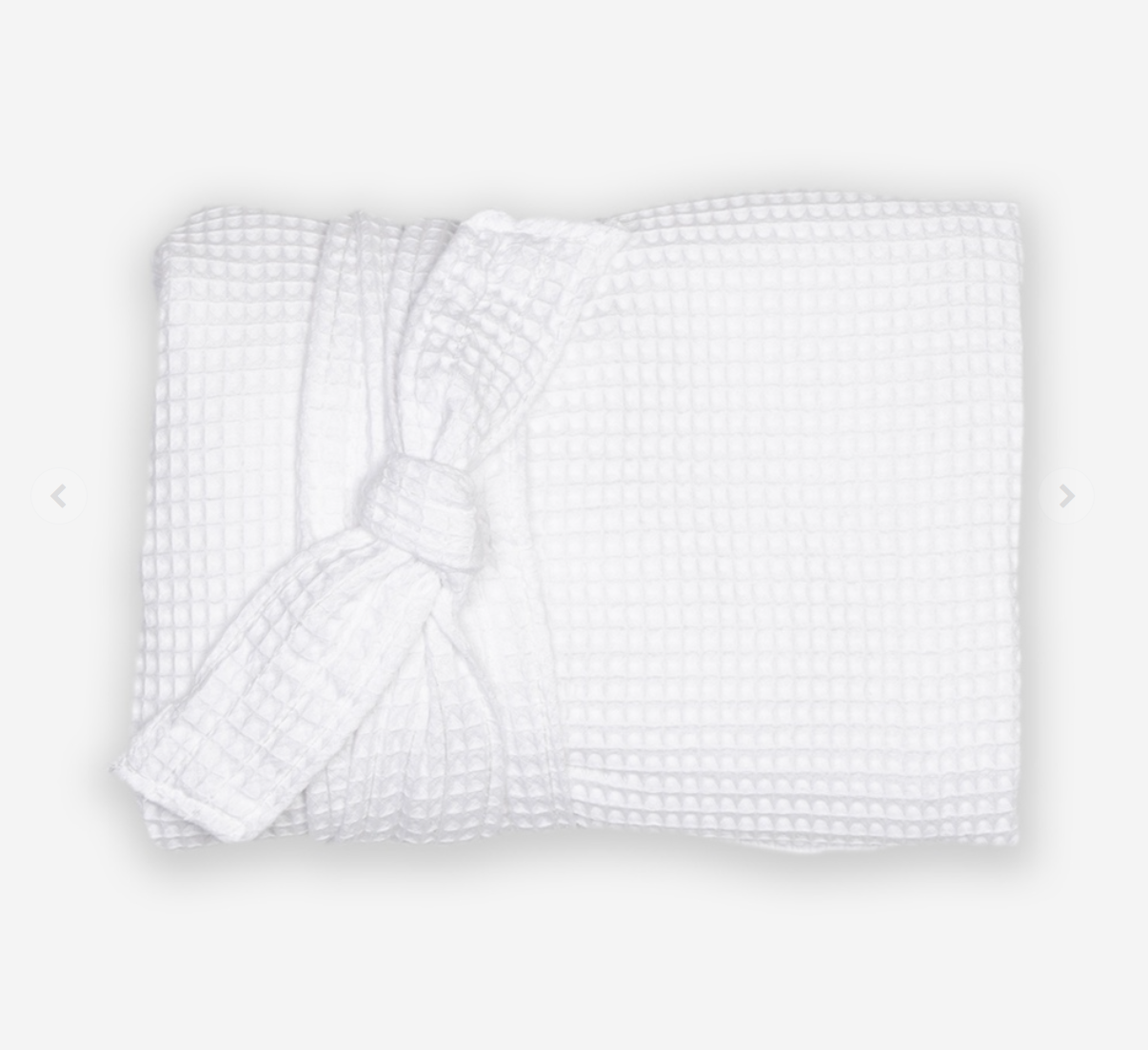 Personalized Waffle Weave Robe | White Embroidered Kimono Robe | Lightweight Cotton Spa Robe Gift