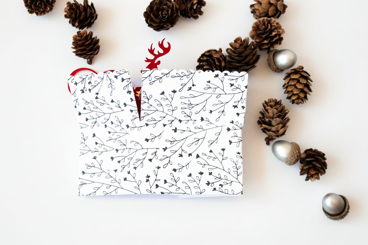 Handmade 3D Pop-Up Christmas Card | One of a Kind