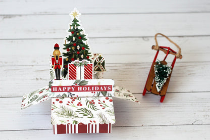 Handmade 3D Pop-Up Christmas Card | Gift Card Holder