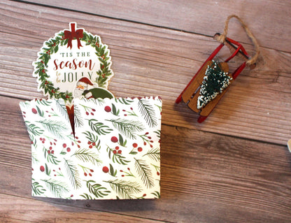 Handmade 3D Pop-Up Christmas Card | Gift Card Holder