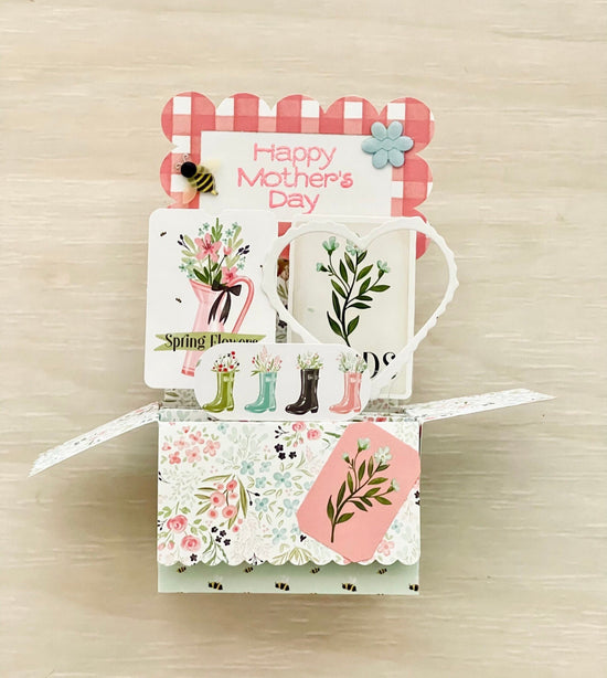 Handmade 3D Pop-Up Mother's Day Card | One of a Kind