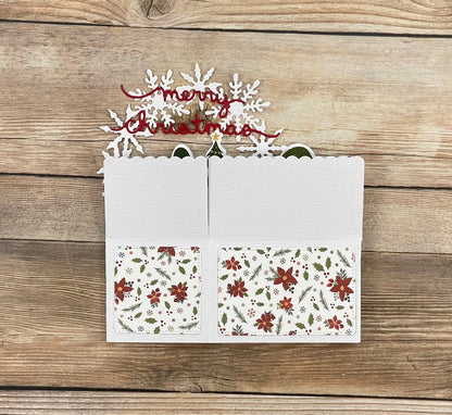 Handmade 3D Pop-Up Christmas Card | One of a Kind