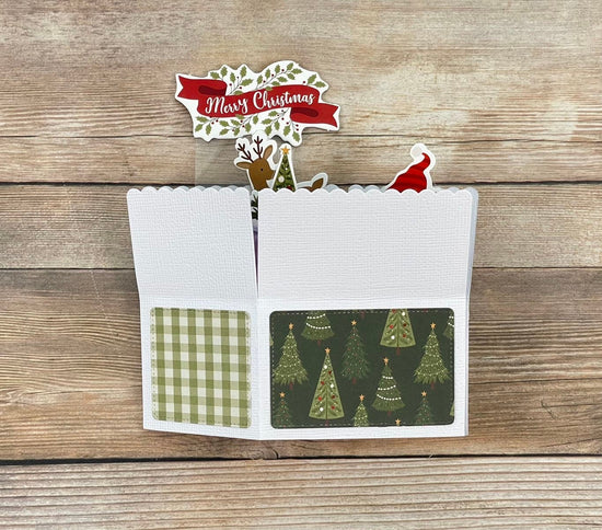 Tarjeta de Navidad 3D Pop-Up hecha a mano | Única en su clase