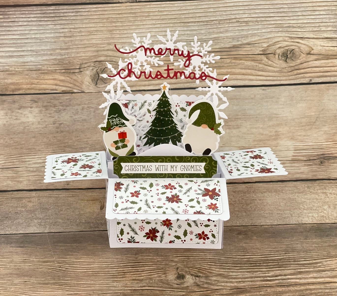 Handmade 3D Pop-Up Christmas Card | One of a Kind