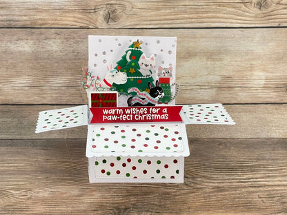 Handmade 3D Pop-Up Christmas Card | One of a Kind