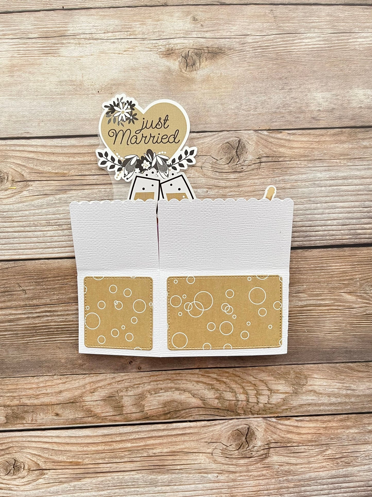 Handgemachte 3D Pop-Up Hochzeitskarte | Einzigartig