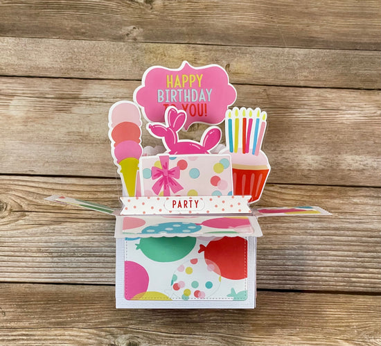 Handmade 3D Pop-Up Birthday Card | One of a Kind