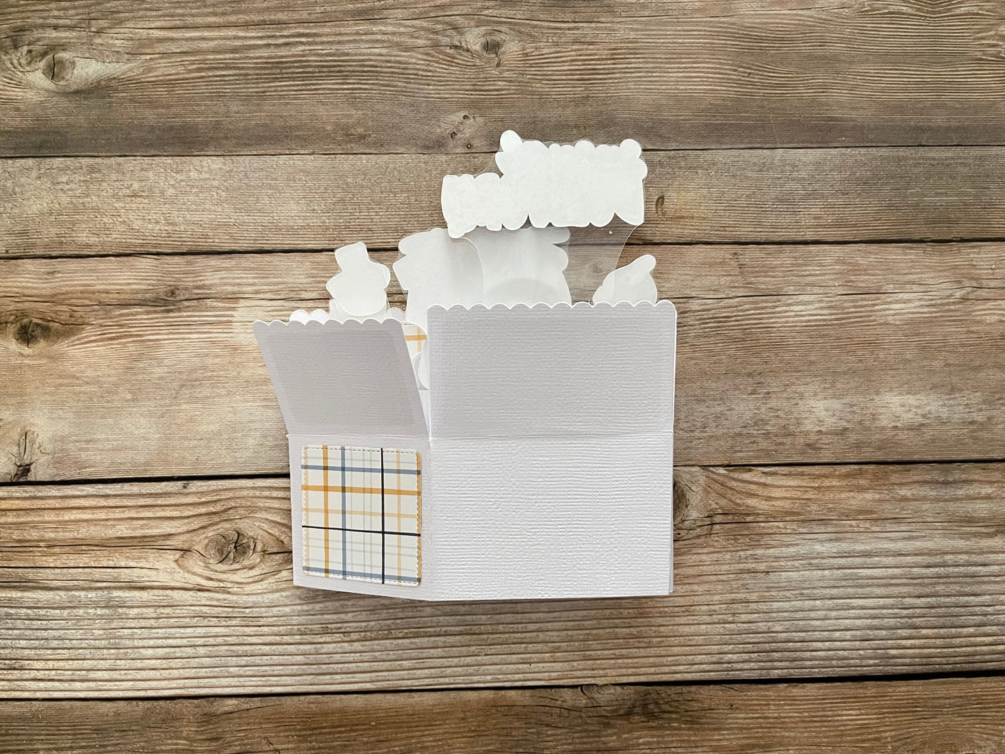 Handgemachte 3D Pop-Up Babykarte | Einzigartig
