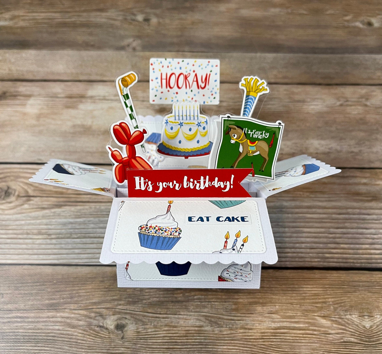 Handmade 3D Pop-Up Birthday Card | One of a Kind
