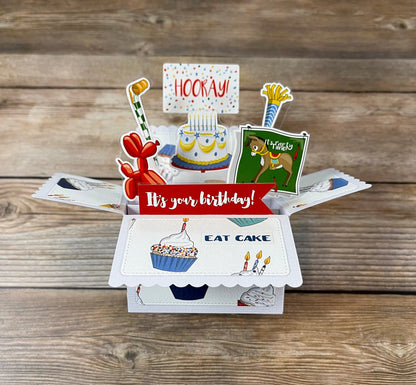 Handmade 3D Pop-Up Birthday Card | One of a Kind