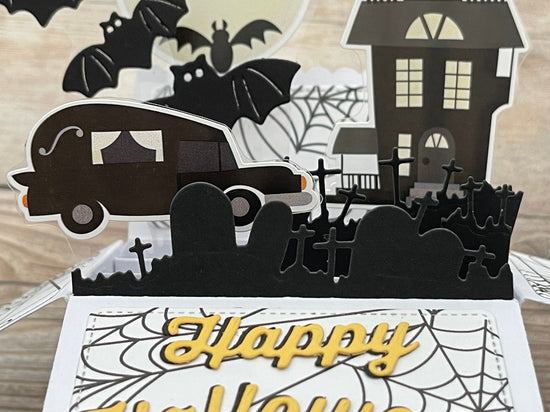 Handmade 3D Pop-Up Halloween Card | One of a Kind