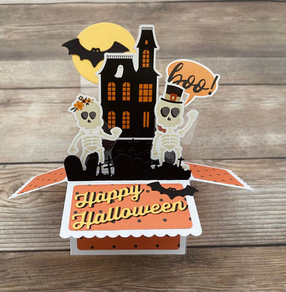 Handmade 3D Pop-Up Halloween Card | One of a Kind