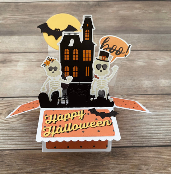 Handmade 3D Pop-Up Halloween Card | One of a Kind