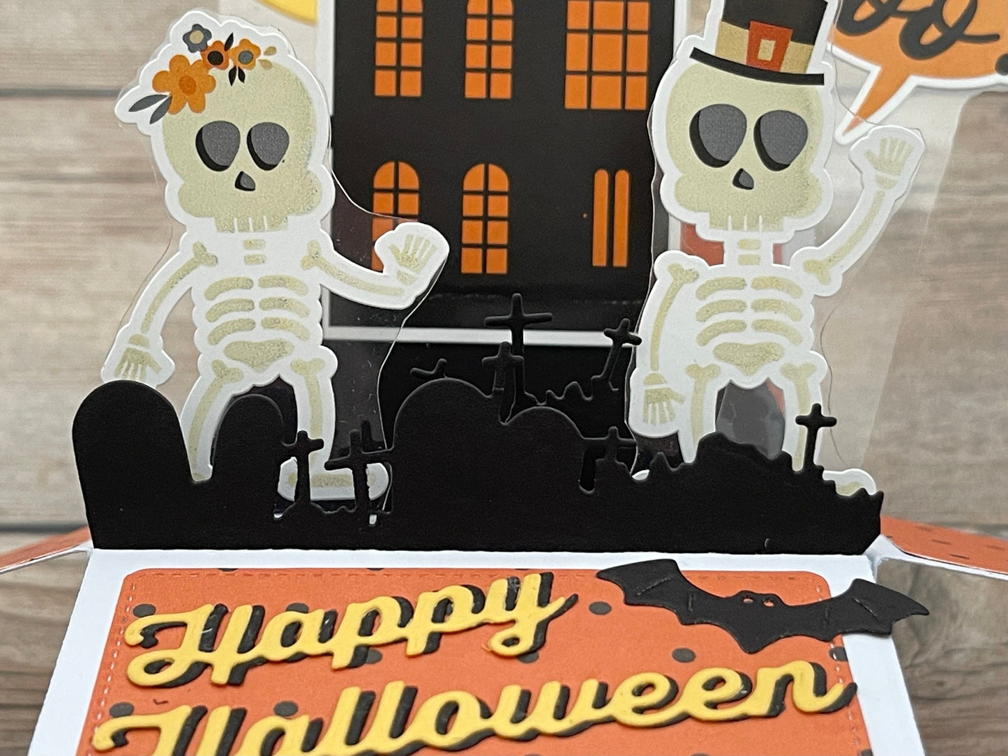 Handmade 3D Pop-Up Halloween Card | One of a Kind