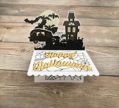 Handmade 3D Pop-Up Halloween Card | One of a Kind