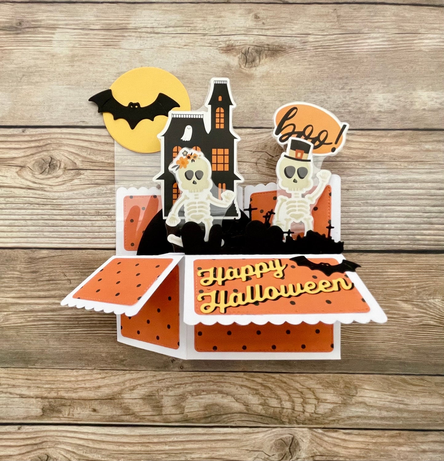 Handmade 3D Pop-Up Halloween Card | One of a Kind