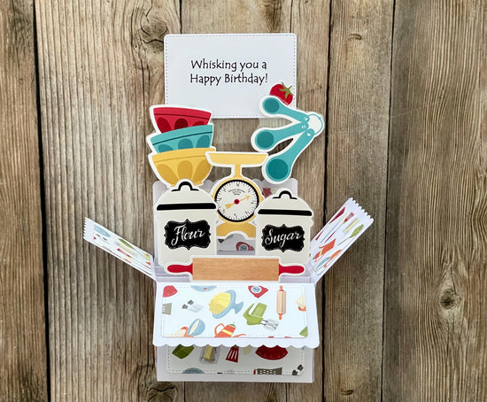Tarjeta de cumpleaños desplegable 3D hecha a mano | Única